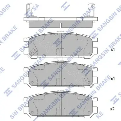 Тормозные колодки Hi-Q SP1537