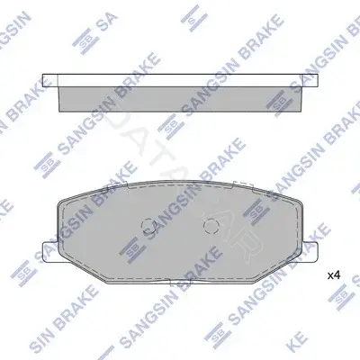 Тормозные колодки Hi-Q SP1540