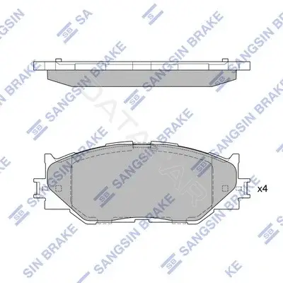Тормозные колодки Hi-Q SP1543