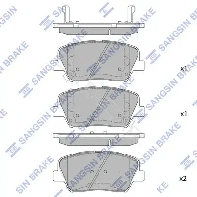 Тормозные колодки Hi-Q SP1545