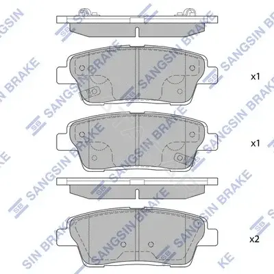 Тормозные колодки Hi-Q SP1546