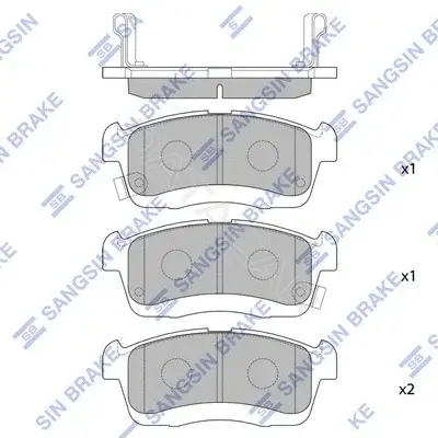 Тормозные колодки Hi-Q SP1550