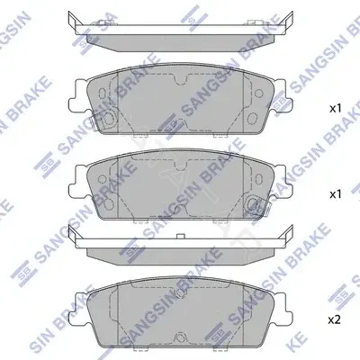 Тормозные колодки Hi-Q SP1563