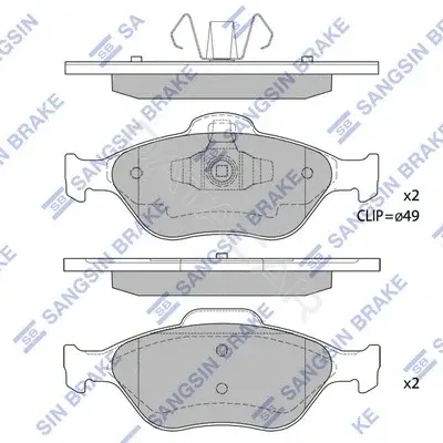 Тормозные колодки Hi-Q SP1565