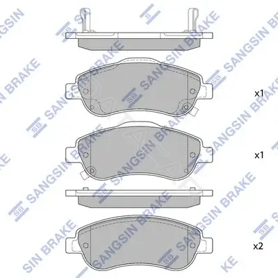 Тормозные колодки Hi-Q SP1567