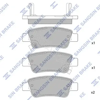 Тормозные колодки Hi-Q SP1568