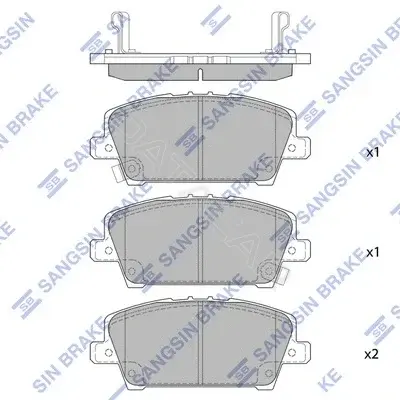 Тормозные колодки Hi-Q SP1569