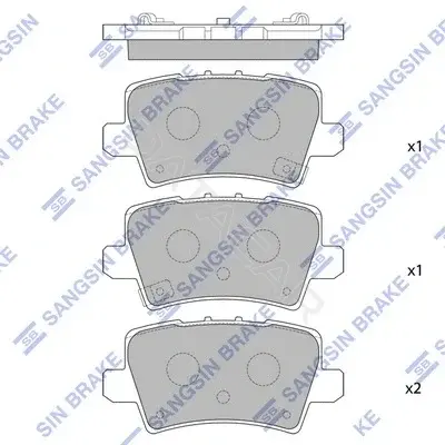 Тормозные колодки Hi-Q SP1570