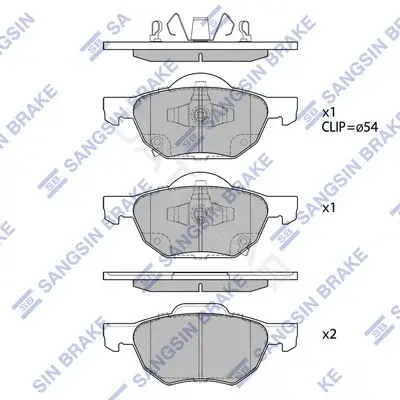 Тормозные колодки Hi-Q SP1573
