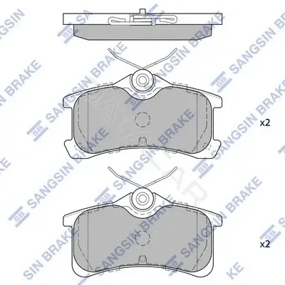 Тормозные колодки Hi-Q SP1575
