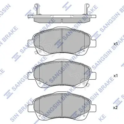 Тормозные колодки Hi-Q SP1576