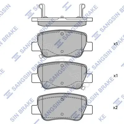 Тормозные колодки Hi-Q SP1578