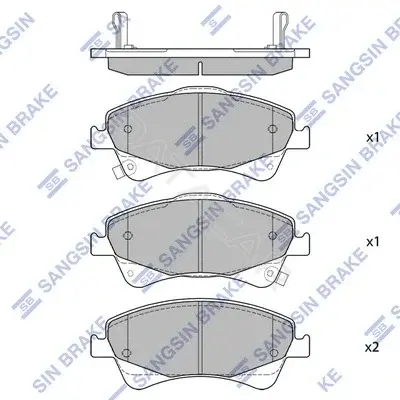 Тормозные колодки Hi-Q SP1580