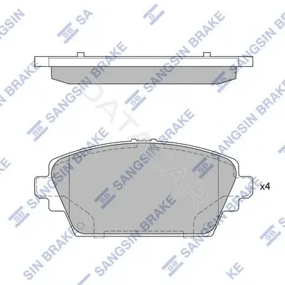 Тормозные колодки Hi-Q SP1582