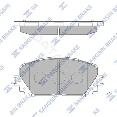 Тормозные колодки Hi-Q SP1588