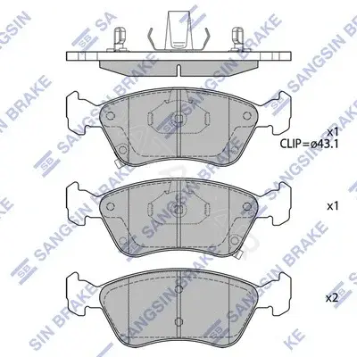 Тормозные колодки Hi-Q SP1597
