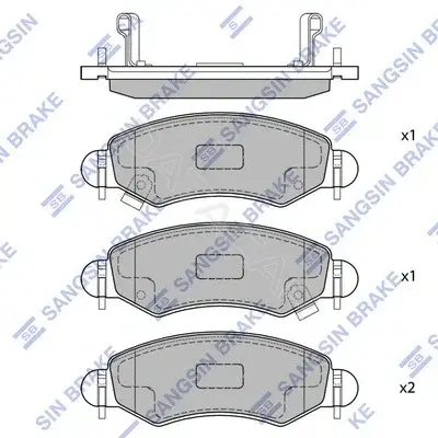 Тормозные колодки Hi-Q SP1601