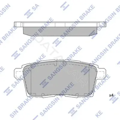 Тормозные колодки Hi-Q SP1604