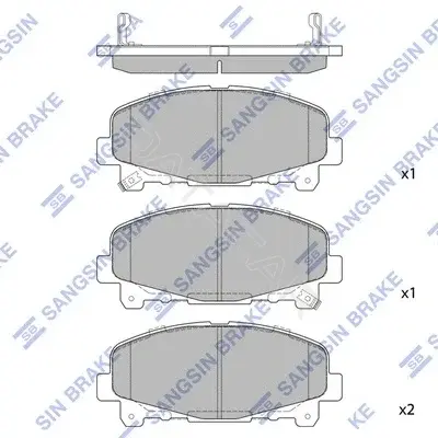 Тормозные колодки Hi-Q SP1606