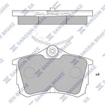 Тормозные колодки Hi-Q SP1635