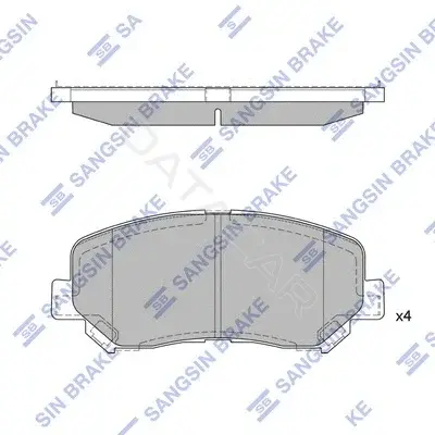 Тормозные колодки Hi-Q SP1671