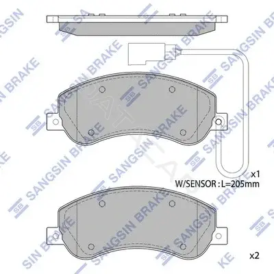 Тормозные колодки Hi-Q SP1675