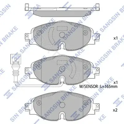 Тормозные колодки Hi-Q SP1678
