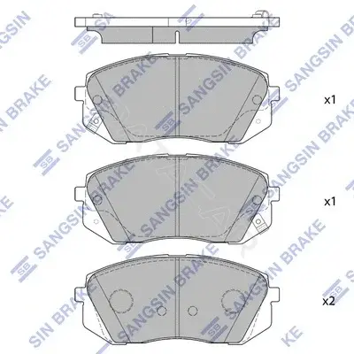 Тормозные колодки Hi-Q SP1682