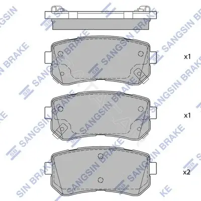 Тормозные колодки Hi-Q SP1684