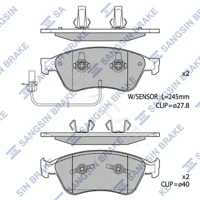 Тормозные колодки Hi-Q SP1693