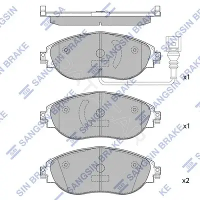 Тормозные колодки Hi-Q SP1698