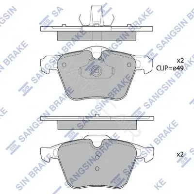 Тормозные колодки Hi-Q SP1702