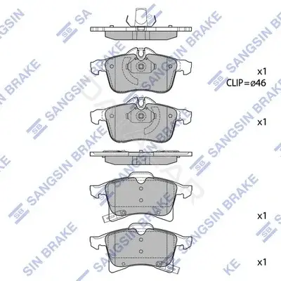 Тормозные колодки Hi-Q SP1703