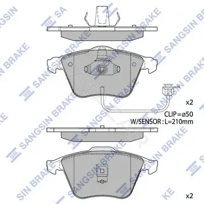 Тормозные колодки Hi-Q SP1705