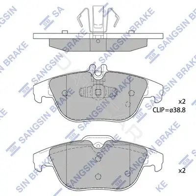 Тормозные колодки Hi-Q SP1707