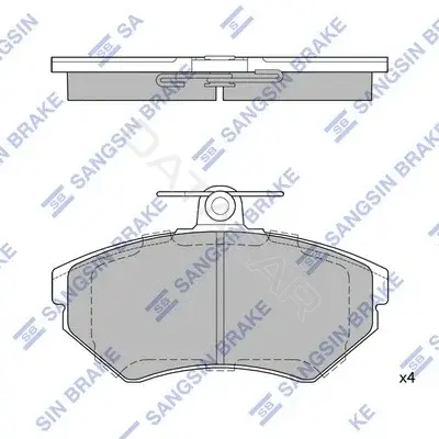 Тормозные колодки Hi-Q SP1708