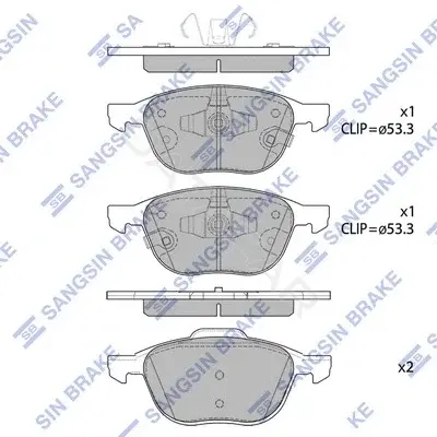 Тормозные колодки Hi-Q SP1712