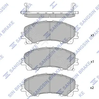 Тормозные колодки Hi-Q SP1714