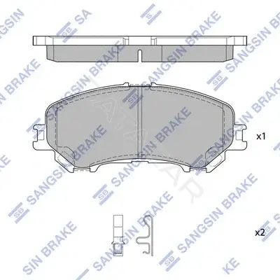 Тормозные колодки Hi-Q SP1715