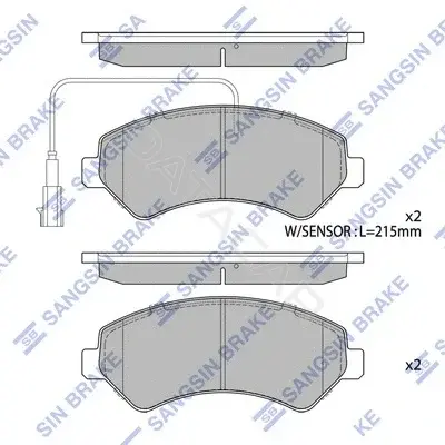 Тормозные колодки Hi-Q SP1716