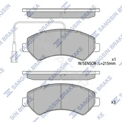 Тормозные колодки Hi-Q SP1716A