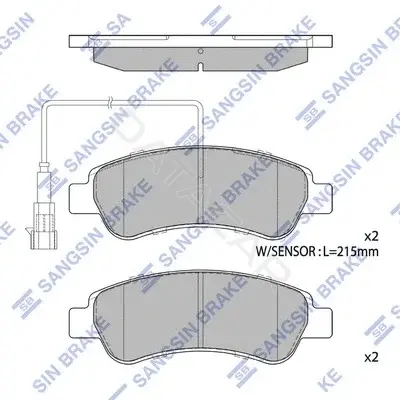 Тормозные колодки Hi-Q SP1727A