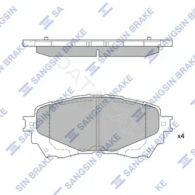 Тормозные колодки Hi-Q SP1728