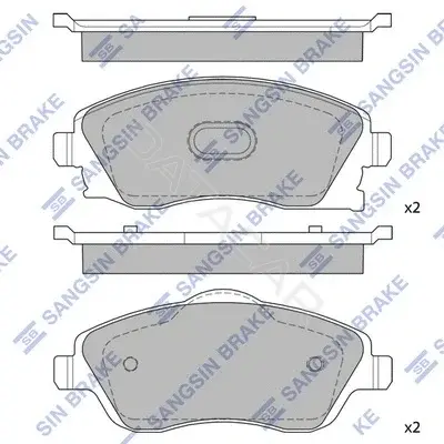 Тормозные колодки Hi-Q SP1745