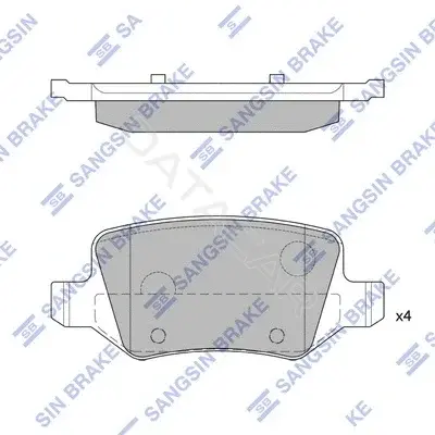 Тормозные колодки Hi-Q SP1748