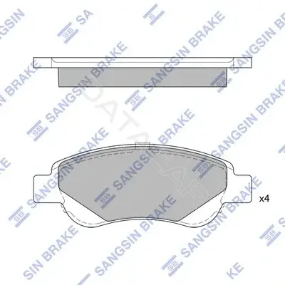 Тормозные колодки Hi-Q SP1750