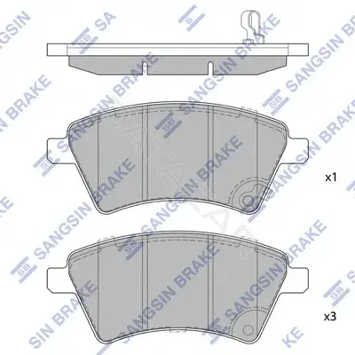 Тормозные колодки Hi-Q SP1751