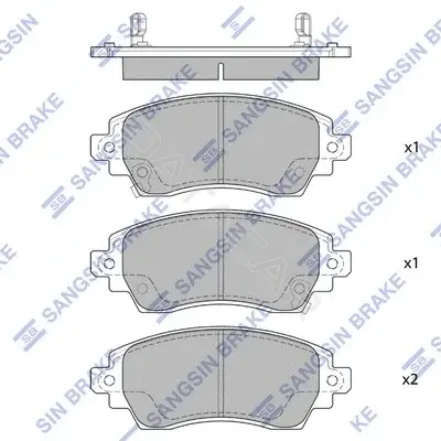 Тормозные колодки Hi-Q SP1752