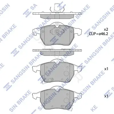 Тормозные колодки Hi-Q SP1757