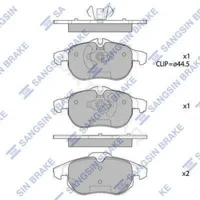 Тормозные колодки Hi-Q SP1758